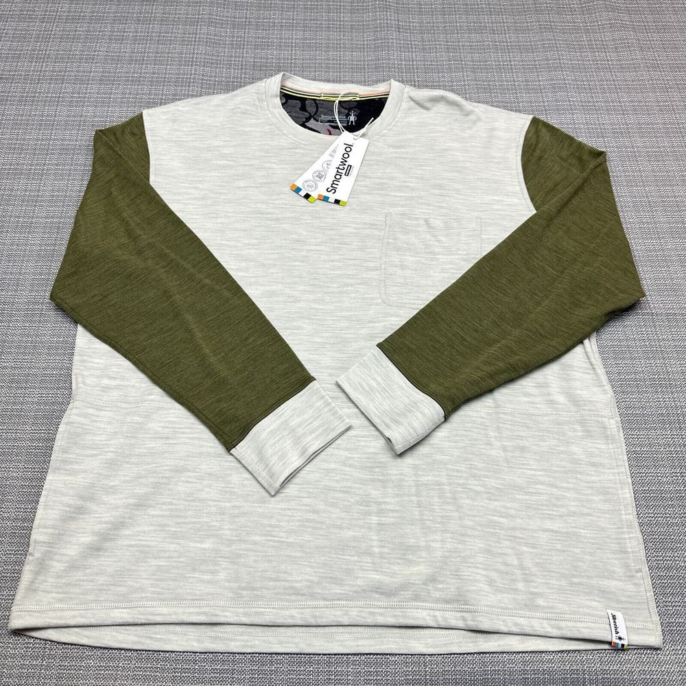 Smartwool Shirt Adult Large Jiberish Classic Thermal Merino Crew Neck Lounge New